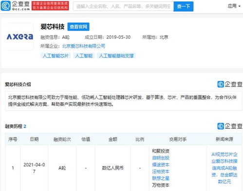 愛芯科技獲數(shù)億元A輪融資，啟明創(chuàng)投與聯(lián)想之星領(lǐng)投，加速AI視覺芯片賽道布局